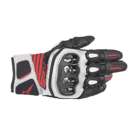 Alpinestars spx air carbon v2 gloves - white / redRef: AP11655