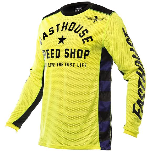 Maillot cross FASTHOUSE ORIGINALS AIR COOLED HIGH VIZ/BLACK 2022 - Noir / JauneRef : FAS0142