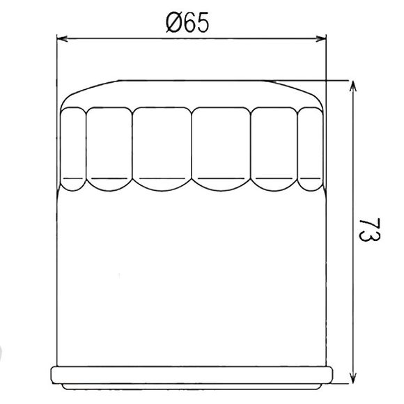 Filtre à huile HifloFiltro HF303C Type origineRef : HF0720 / HF303C