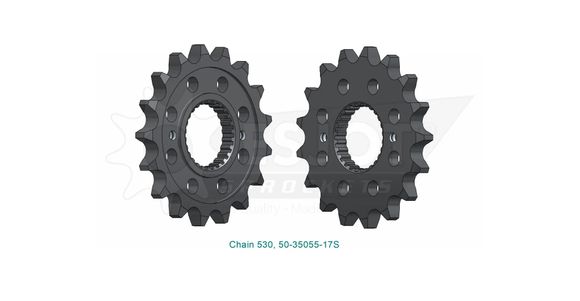 Esjot 17 teeth gearbox output pinionRef: Esjo00110A / 12122418