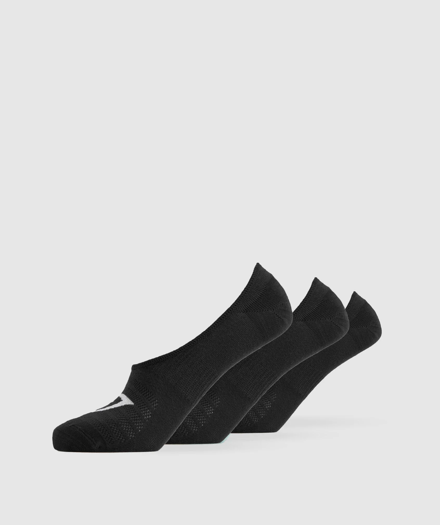 No Show Socks 3pk Black