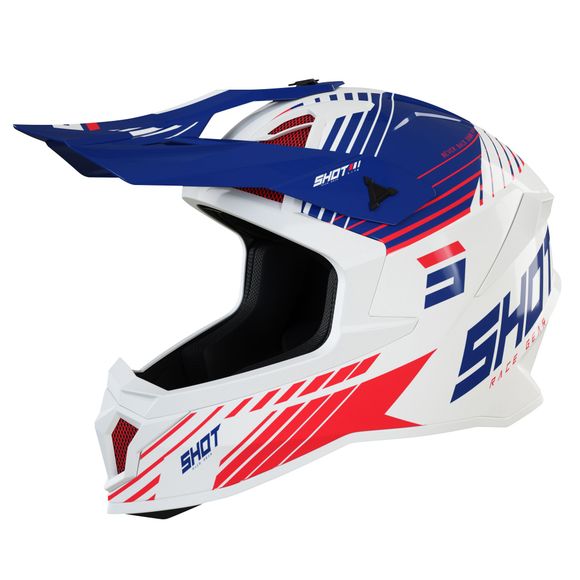 Casque cross Shot LITE FURY - NAVY RED GLOSSY 2025 - Bleu / RougeRef : SO2170