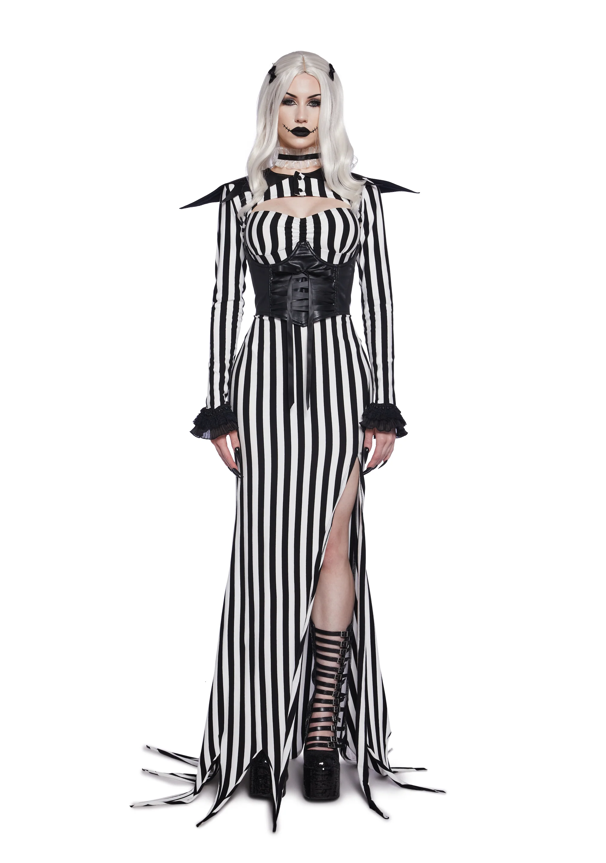 Nightmare Pumpkin King Premium Costume And Wig Set