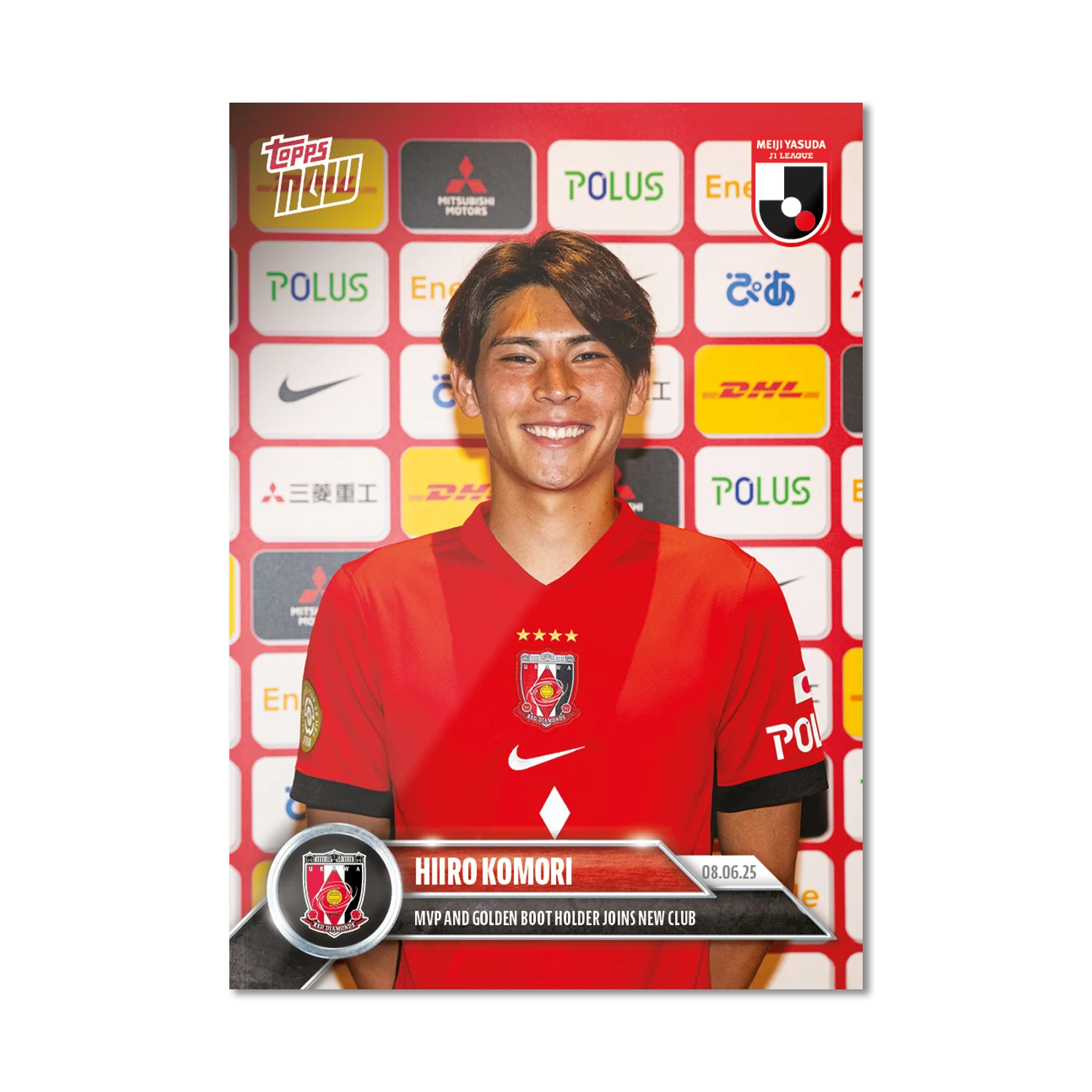 Hiiro Komori - 2025 J.League® Topps NOW® - Card 25