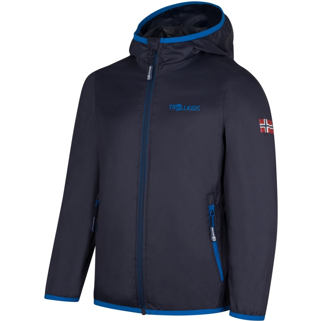 Trollkids Trolltunga Jacket Kids - Navy/Cobalt Blue