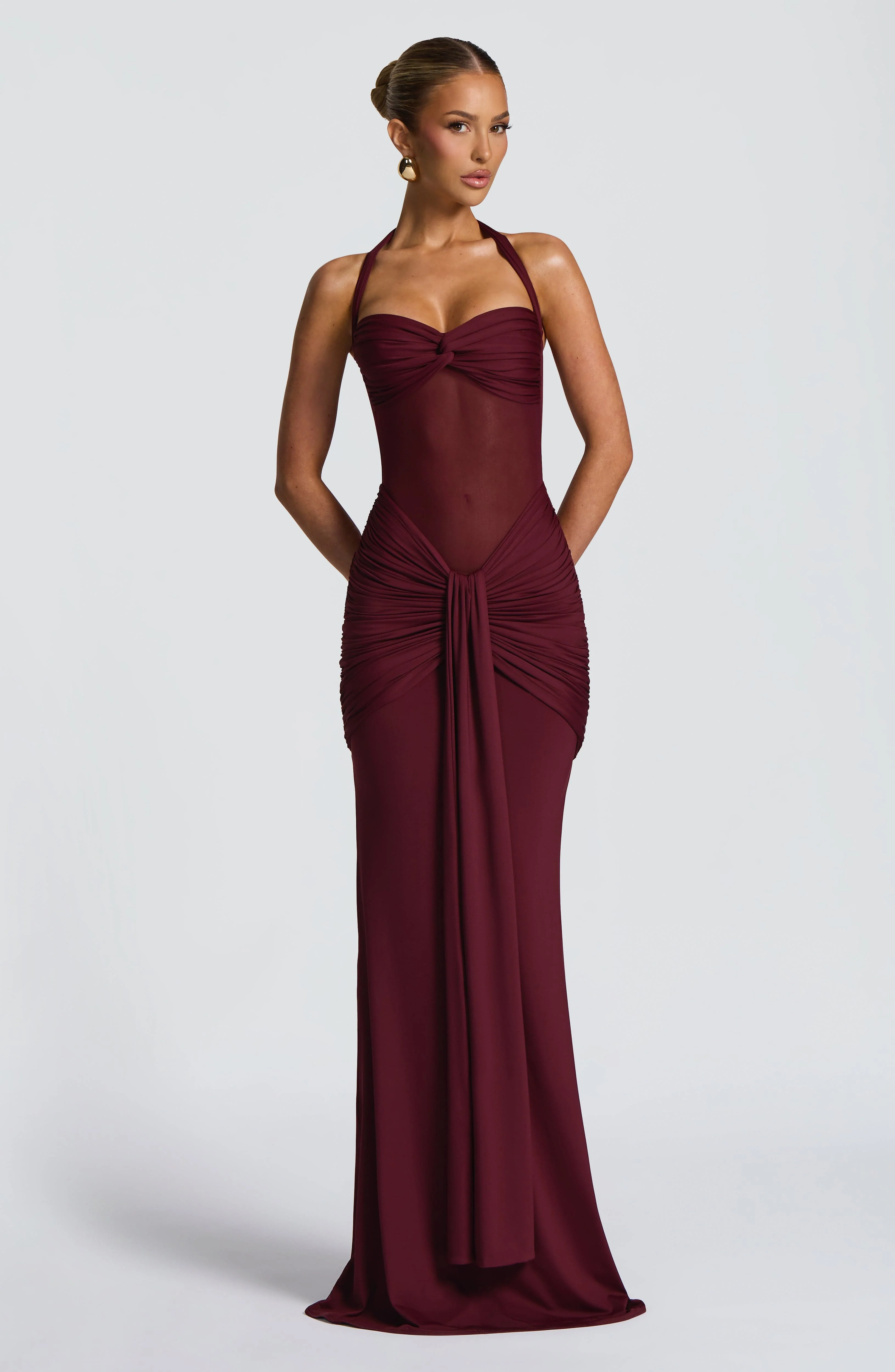 Vixen Maxi Dress - Cherry Lacquer