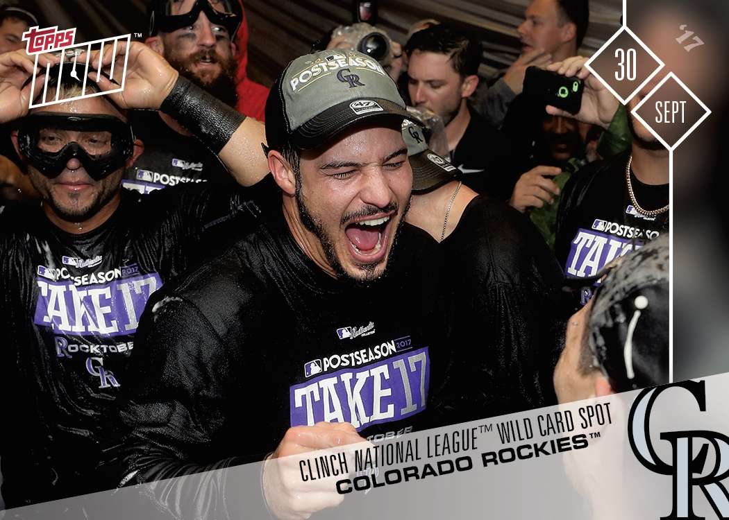 Rockies - 09/30/2017 TOPPS NOW® CARD 678 - Print Run: 345
