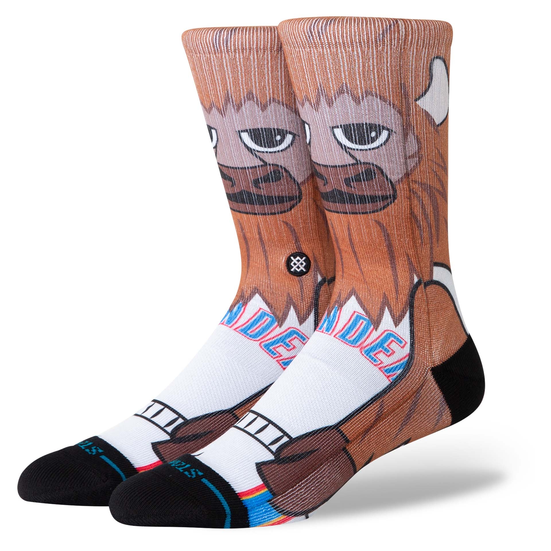 Oklahoma City Thunder Mascot Stance NBA Crew Socken