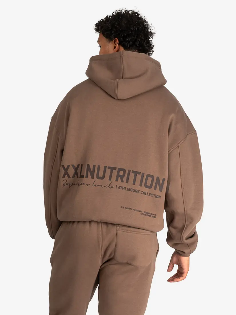 Athleisure Full Zip Hoodie - Mocca
