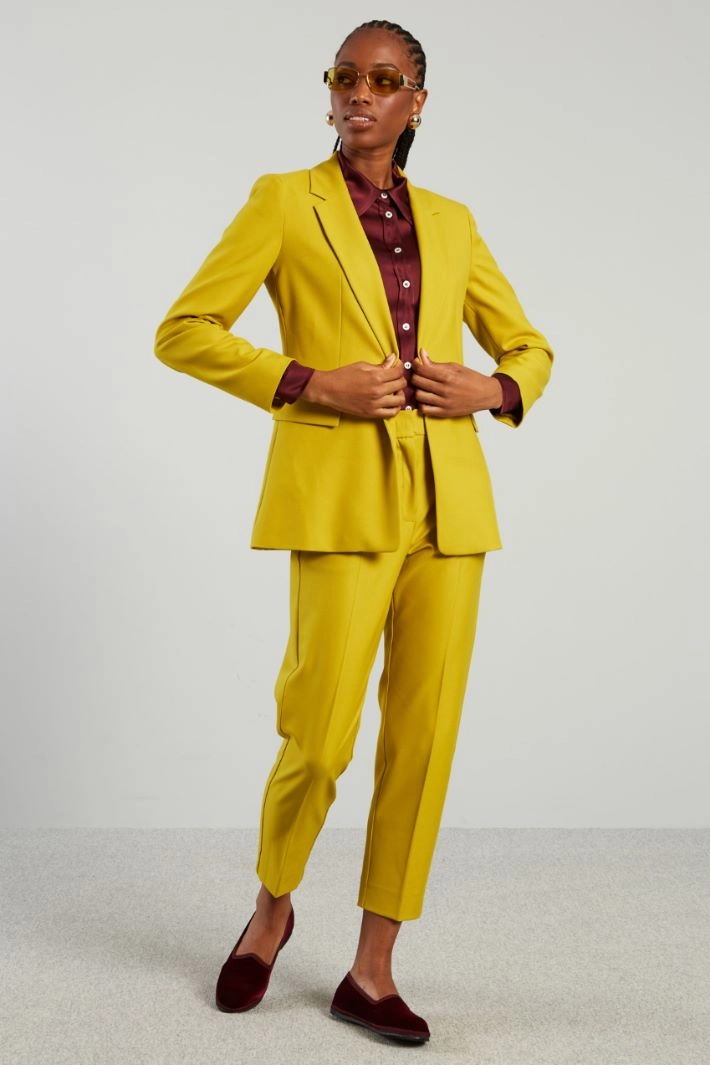 Blazer with single-button - ACID YELLOW