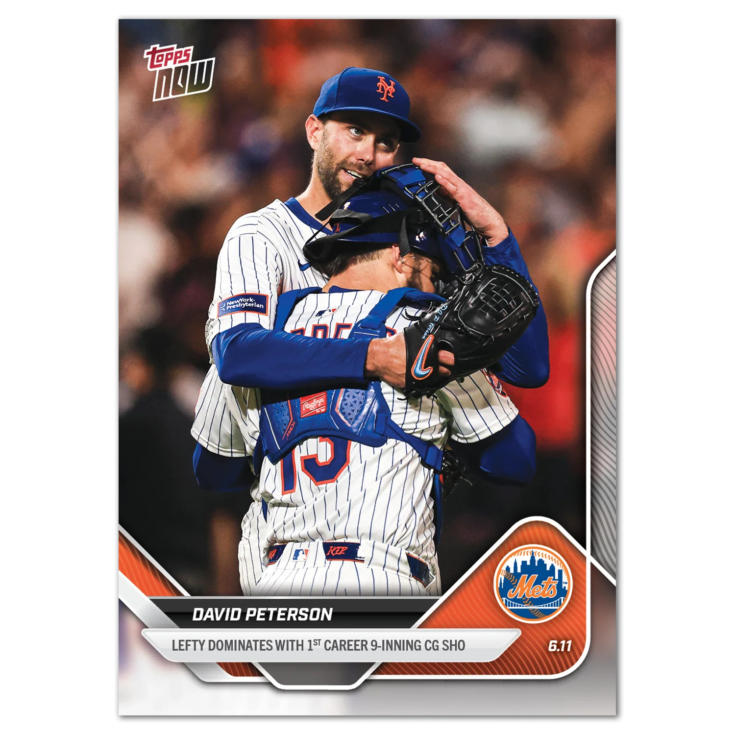 David Peterson - 2025 MLB Topps NOW® - Card 288
