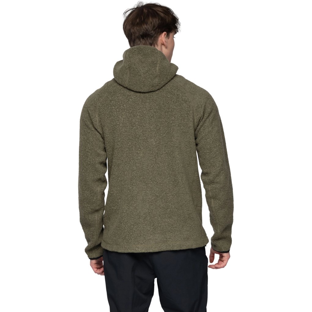 Bergans Vaagaa Merino Terry Midlayer Hoodie Jacket Men - green mud