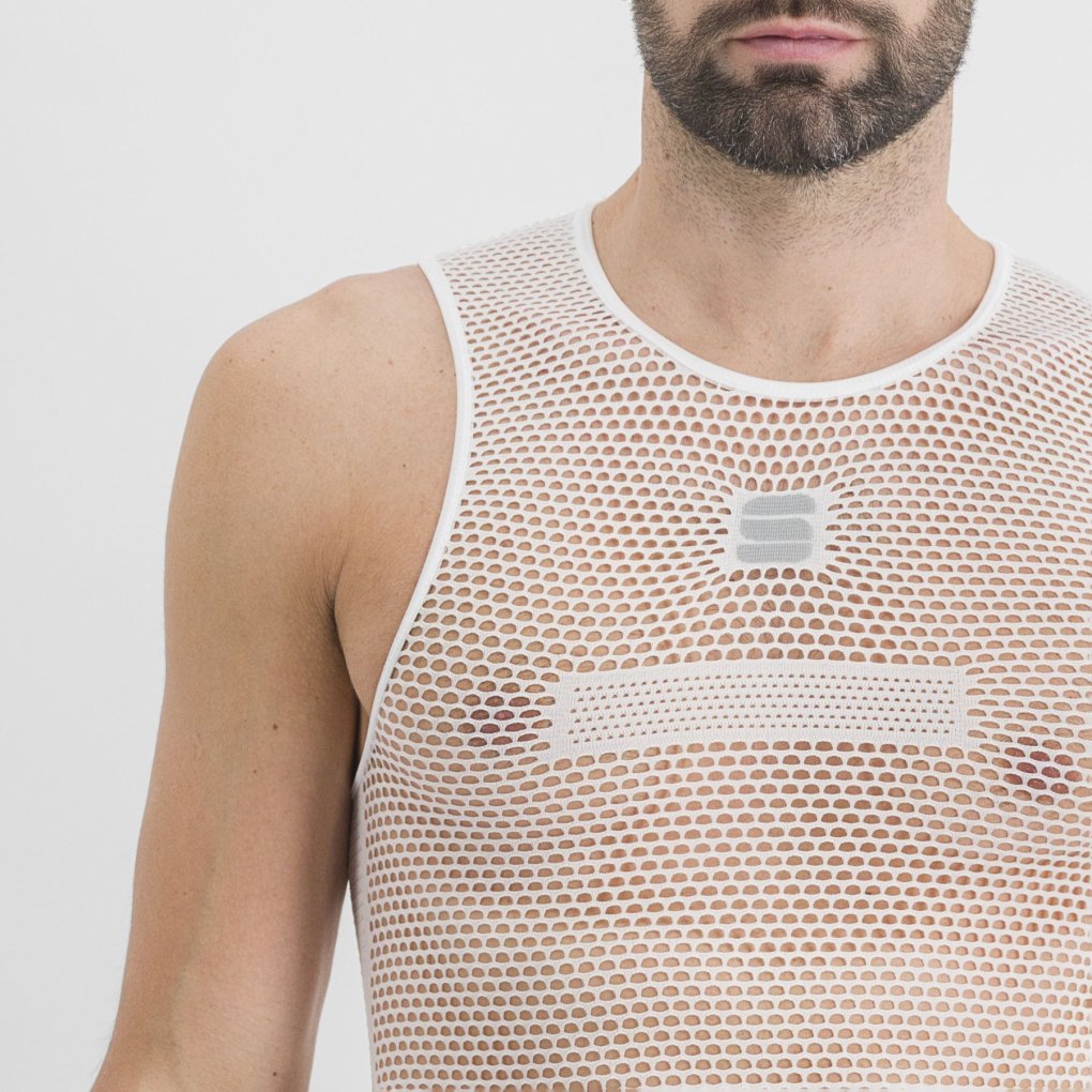 Sportful 2nd Skin Mesh Sleeveless Baselayer Men - 101 White