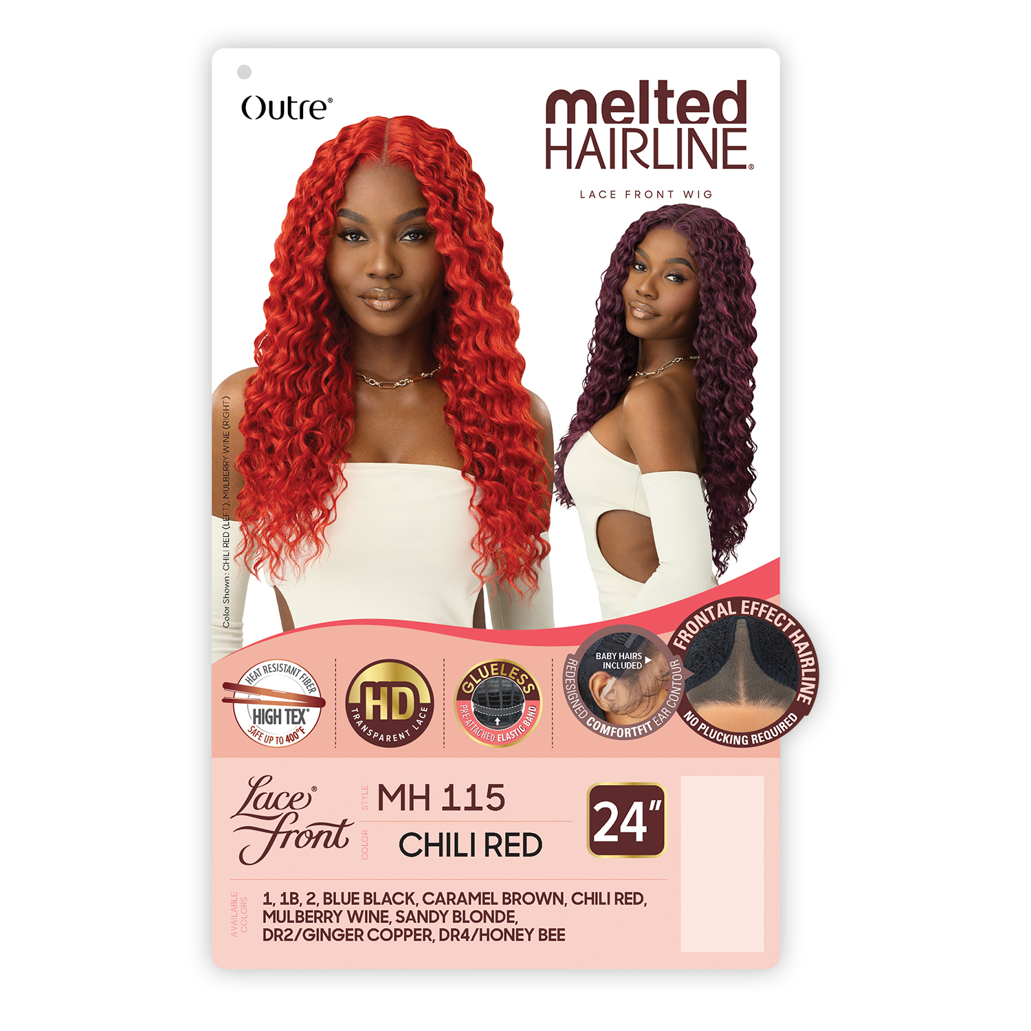 Outre HD Lace Front Wig Melted Hairline Glueless MH 115