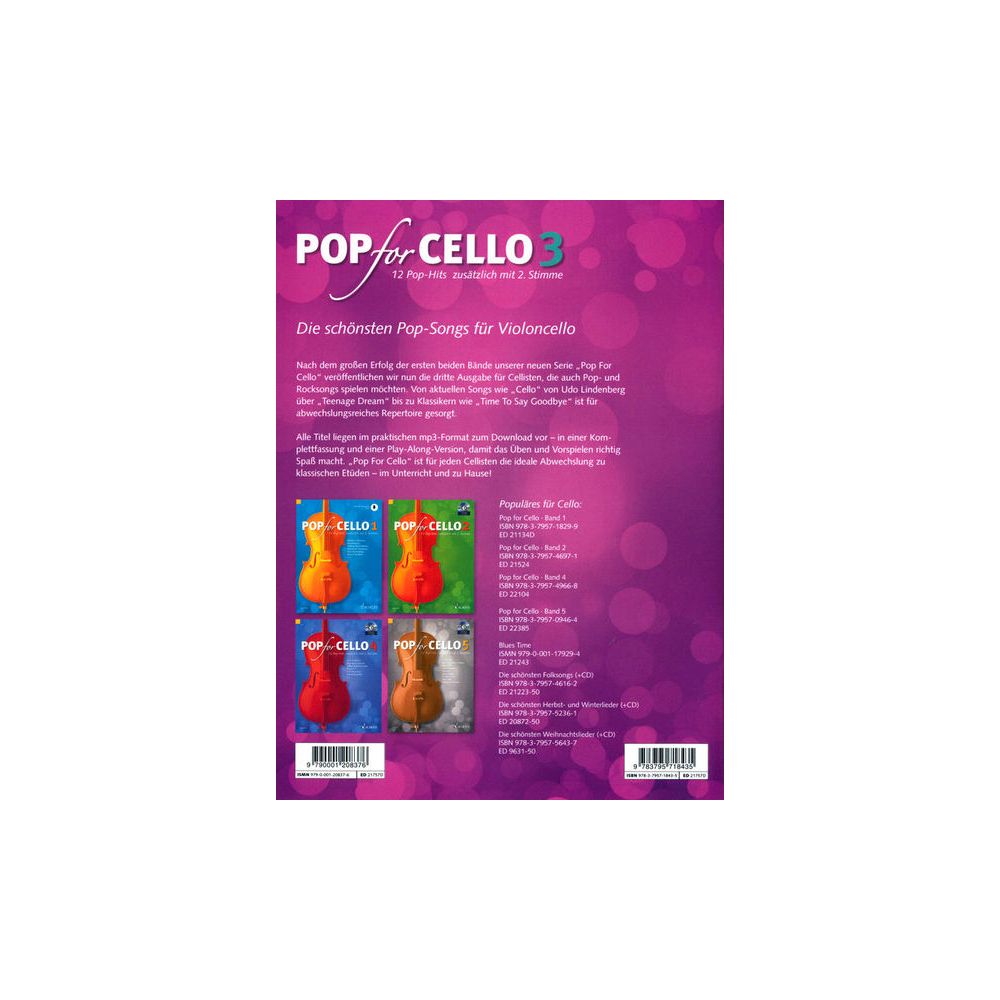 Schott Pop For Cello 3 – Thomann Ireland