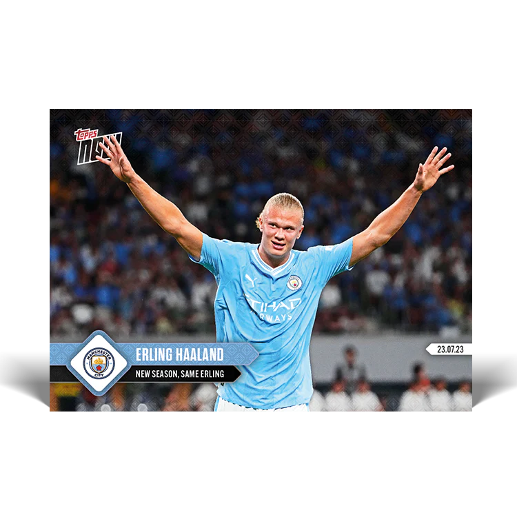 Topps UK - New season, same Erling - MANCHESTER CITY TOPPS NOW® Card #002