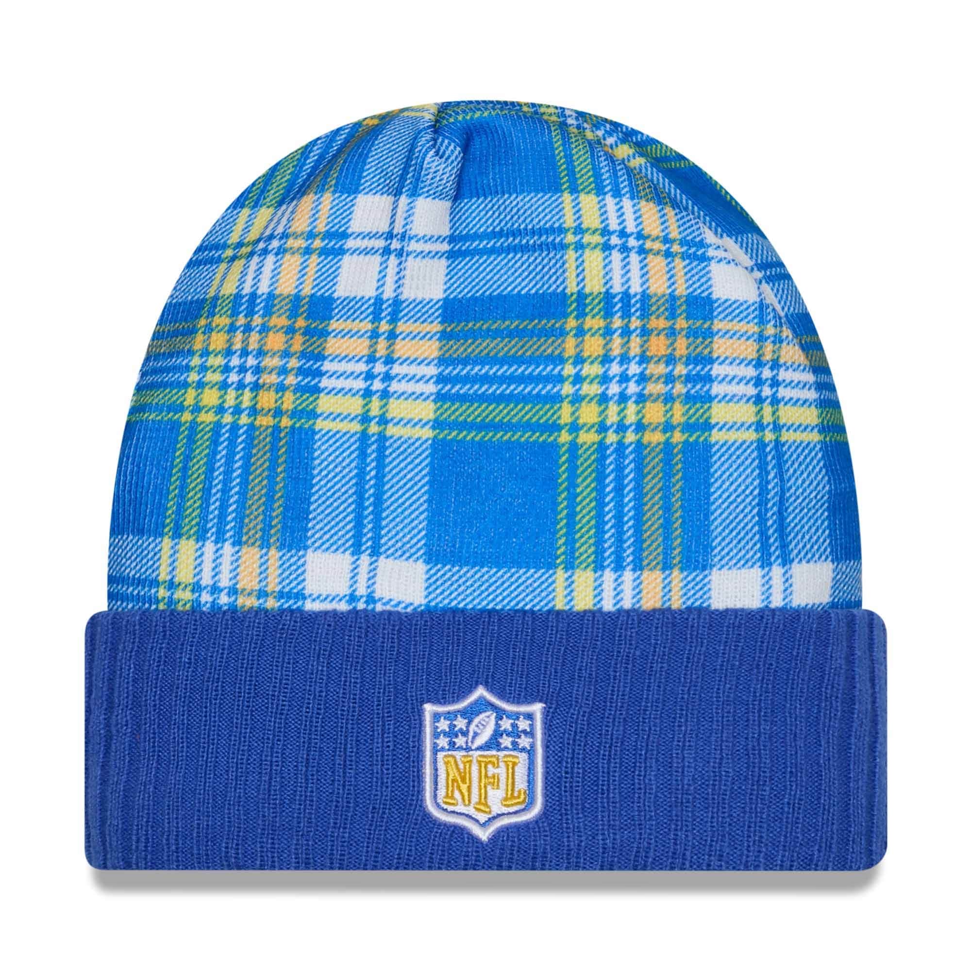 Los Angeles Rams 2024 NFL Sideline Statement New Era Knit Hat Blue