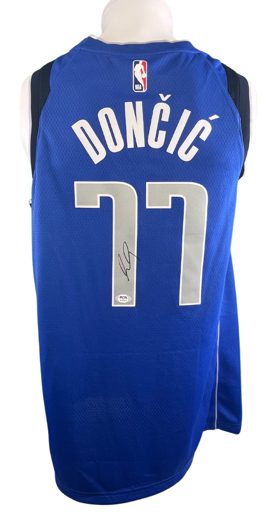 Luka Doncic Autographed Dallas Mavericks Blue Nike Jersey