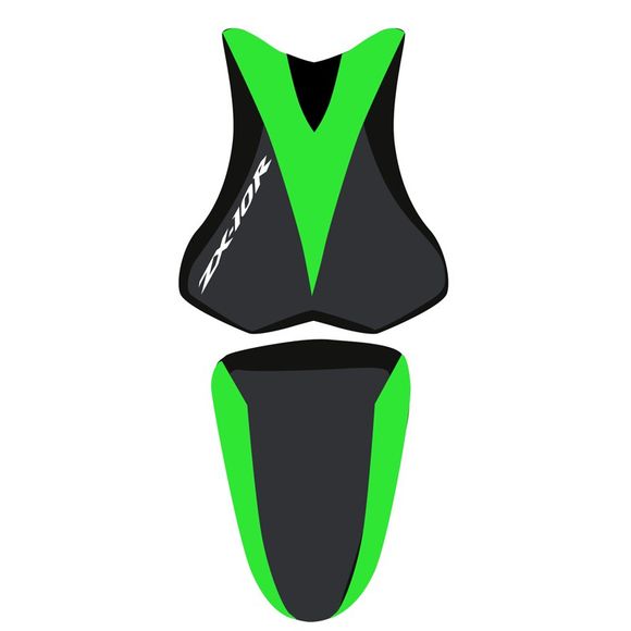 Bagster seat cover black/green/white lettersKAWASAKI 1000 NINJA ZX-10 R (ZX1000E) - 2008Ref: 2200C