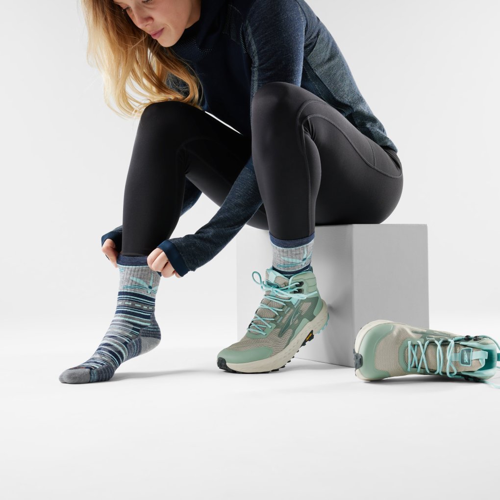 SmartWool Targeted Cushion Dragon Stitch Mid Crew Hiking Socks Women - 092 deep navy