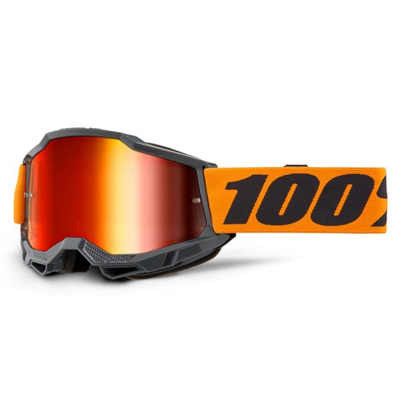 Masque cross 100% ACCURI 2 Orange - Mirror Rouge 2024 - OrangeRef : CE1335 / 50014-00041