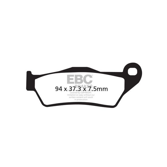 EBC Sinter Metal Sintered Brake Pads Front/Rear (model dependent)Ref: Fa181Hh / 17210939