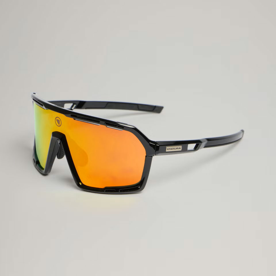 Endura Pro SL Glasses - black - sunset orange yellow REVO brown | clear silver flash mirror | amber orange