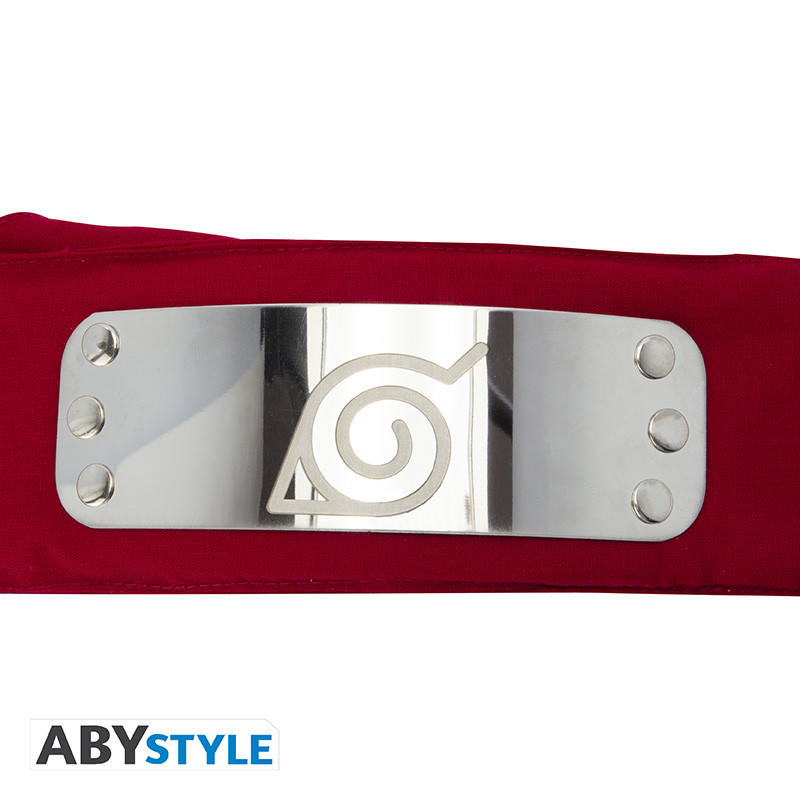NARUTO SHIPPUDEN Headband Red Konoha Adult size