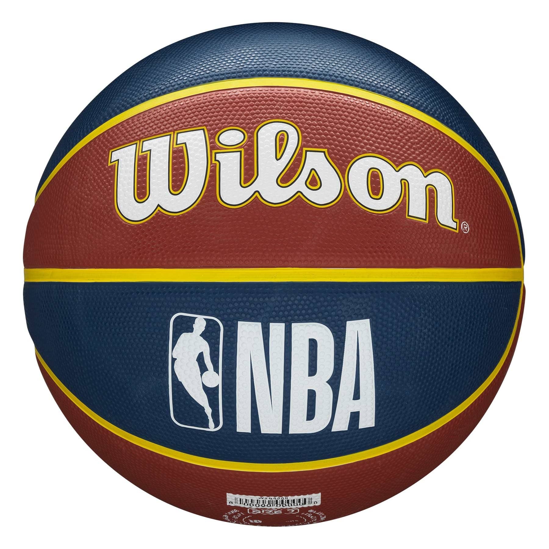 Denver Nuggets Team Tribute Wilson NBA Basketball (Size 7)