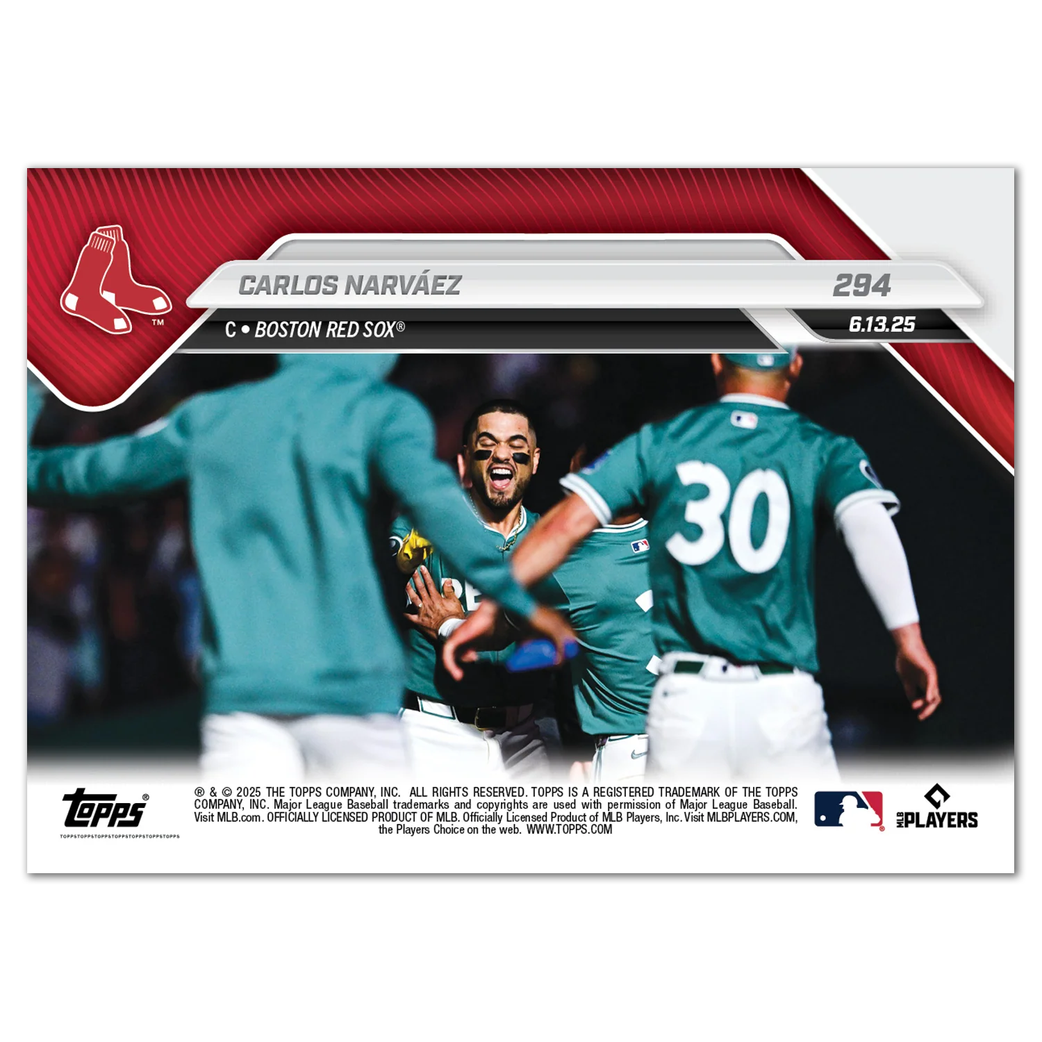 Carlos Narváez - 2025 MLB Topps NOW® - Card 294