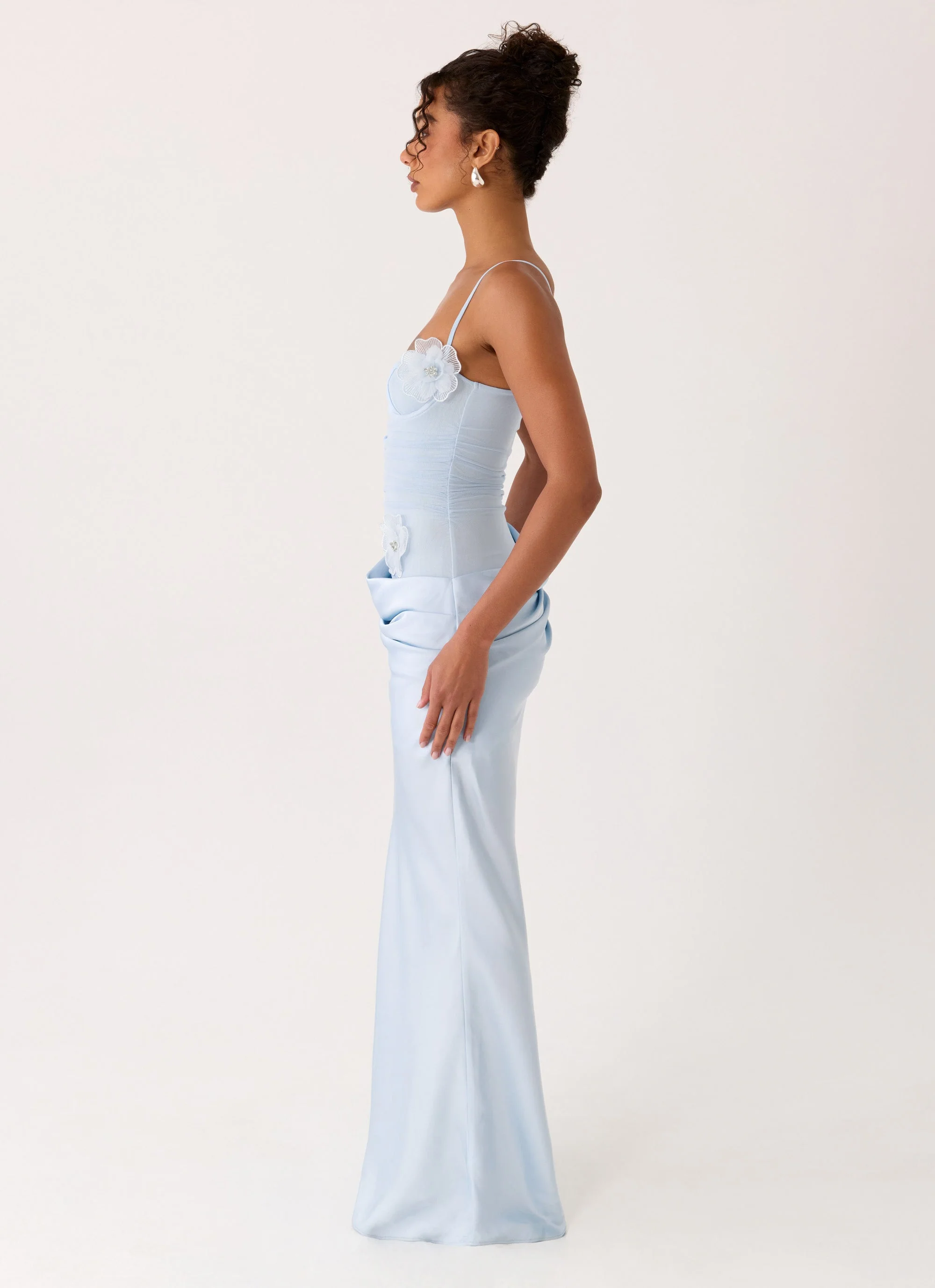 Peasella Maxi Dress - Blue