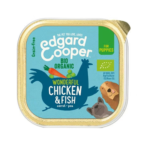 Edgard & Cooper Organic Puppy - Chicken & Fish - 17 x 100g
