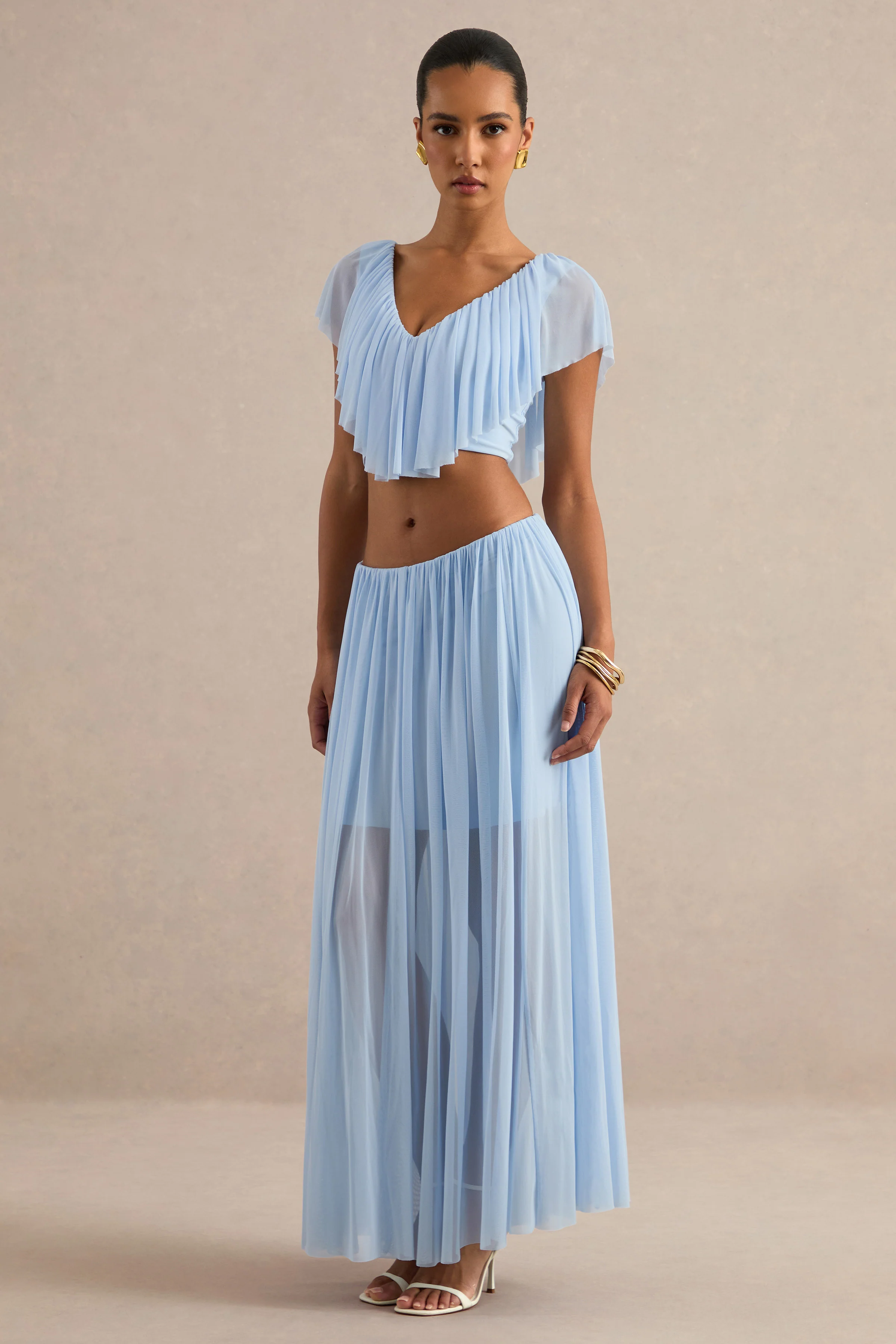 Kiandra | Light Blue Maxi Skirt