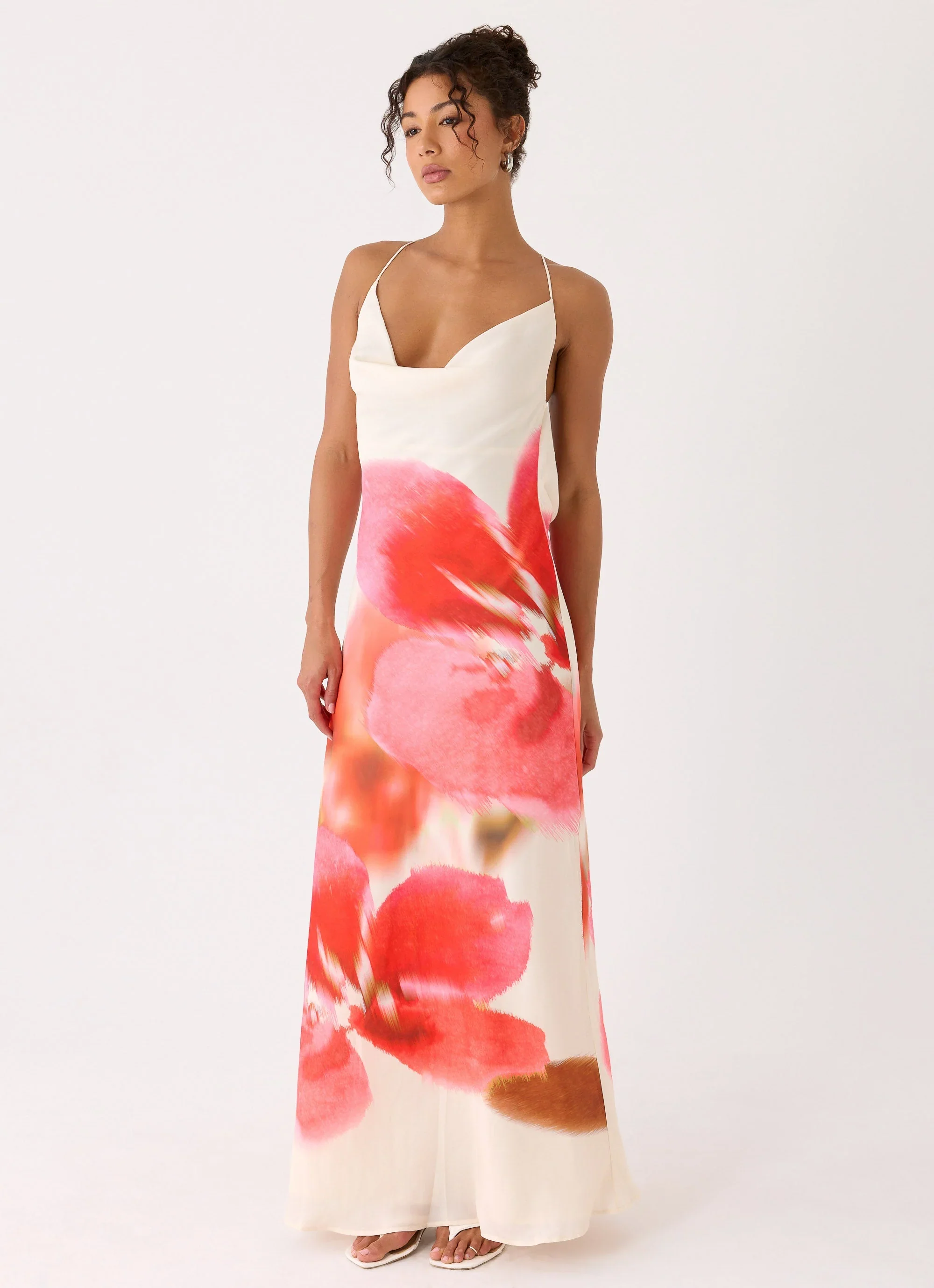 Samya Cowl Maxi Dress - Porcelain Rose