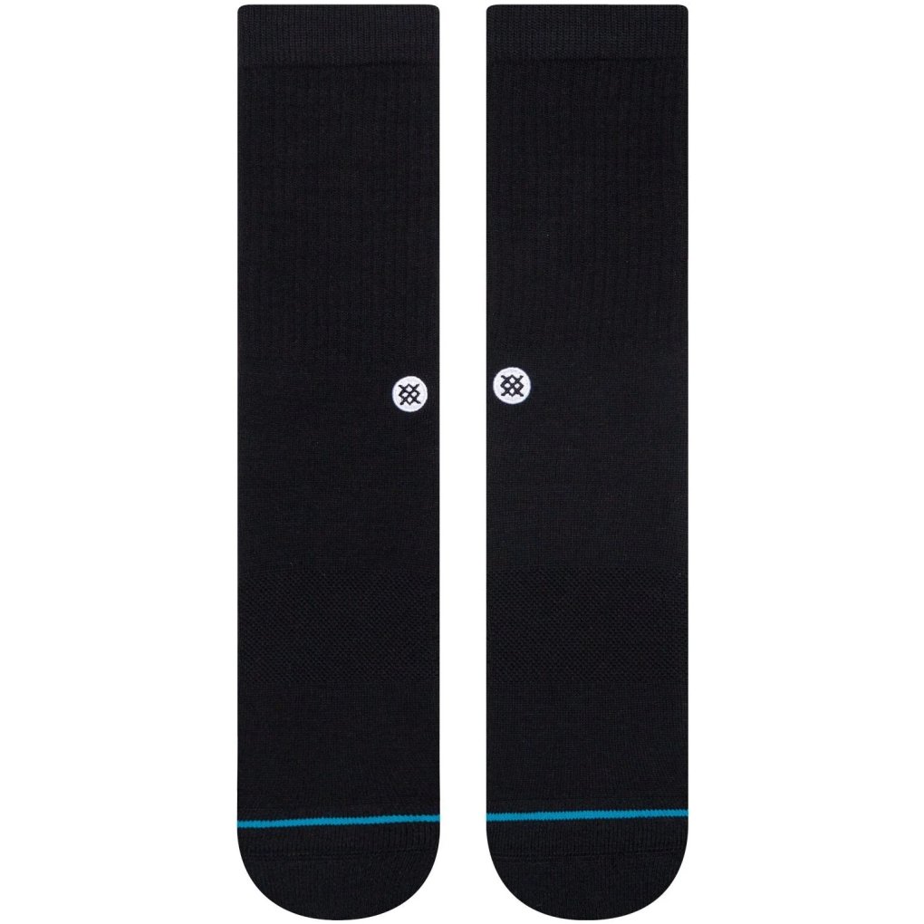 Stance Icon Crew Socks Unisex - black/white