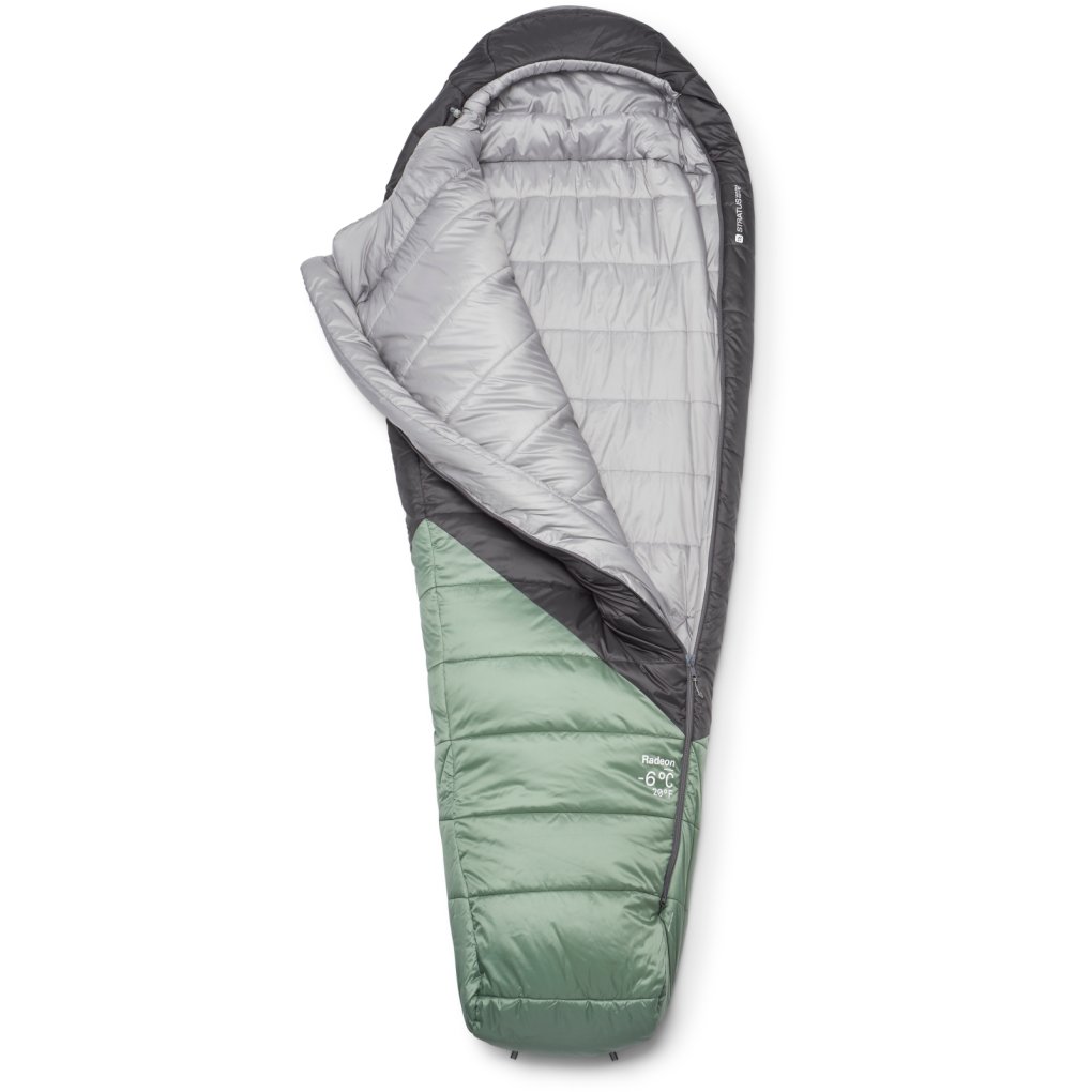 Rab Radeon -6C / 20F Sleeping Bag Women - Regular - Zip left - dark fig green/graphene