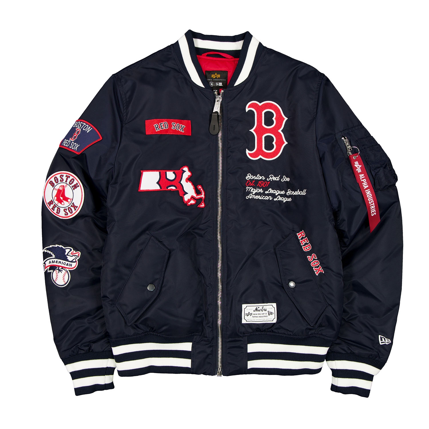 Boston Red Sox Alpha Industries MA-1 MLB Bomber Jacket Navy