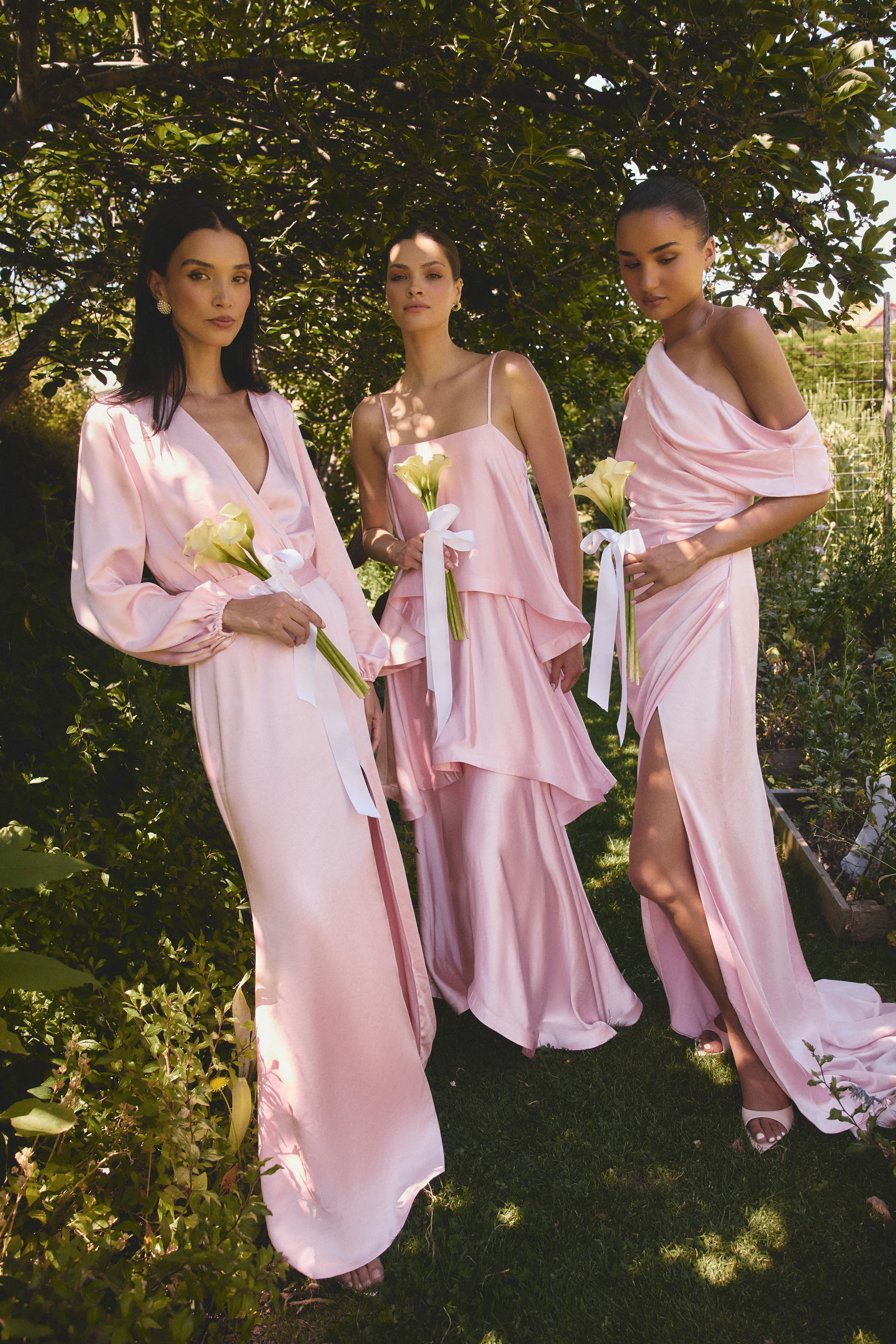 Tilly Tiered Maxi Dress in Pale Pink