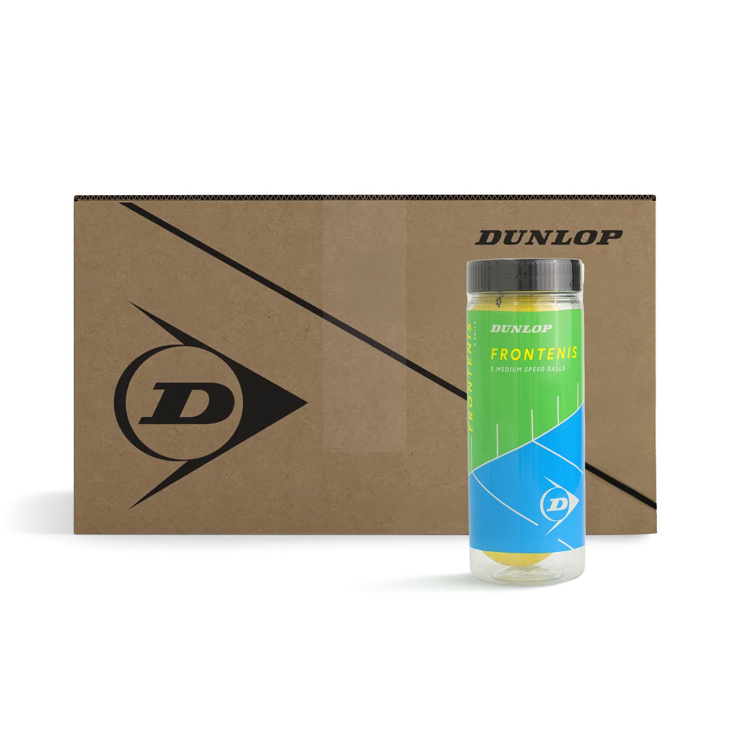 BOX OF 24 CANS X 3 BALLS DUNLOP FRONTENIS