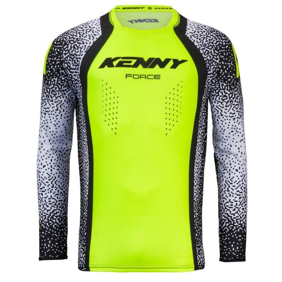 Kenny Force Pixel 2025 cross jersey - White / yellowRef: KE2837