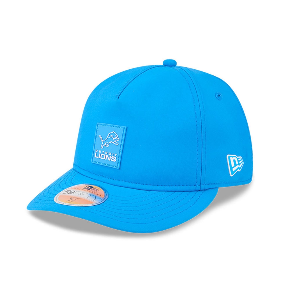 Detroit Lions 2025 NFL On-Field Sideline 59FIFTY A-Frame Fitted Cap Blue