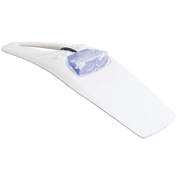 R-tech Mudguard Extension GB AR Extreme White + universal transp lens - WhiteRef: rth0593 / rptled4bn006