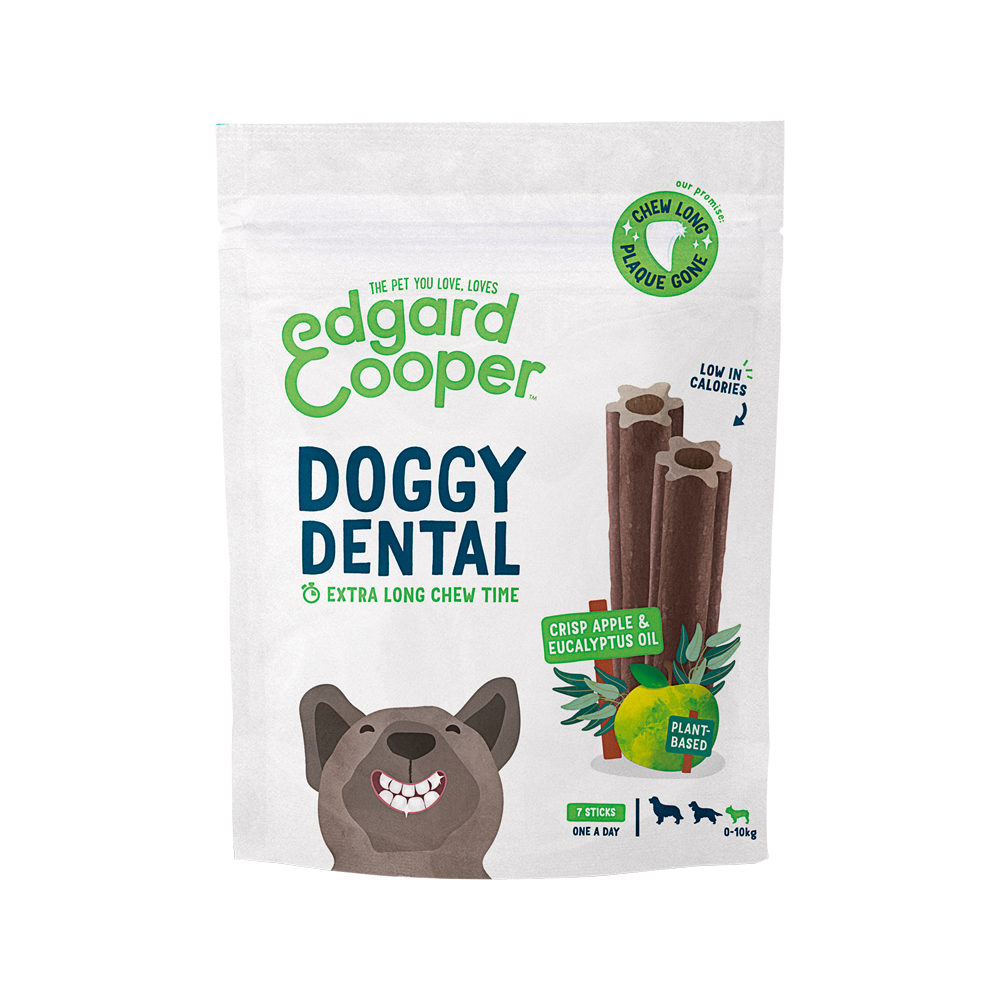 Edgard & Cooper Doggy Dental - Apple & Eucalyptus - Large - 7 Sticks