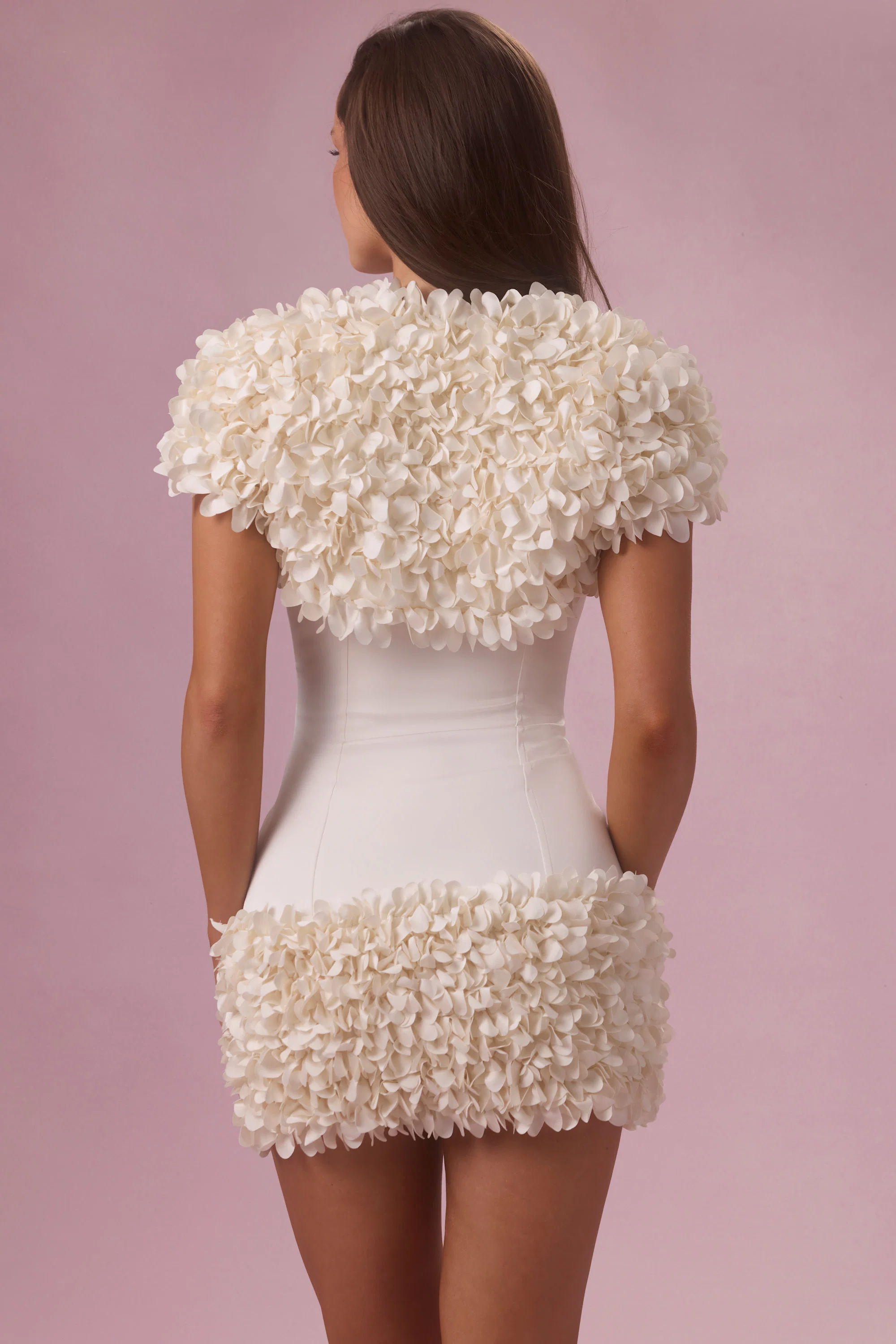 Cropped Bolero  in Pearl