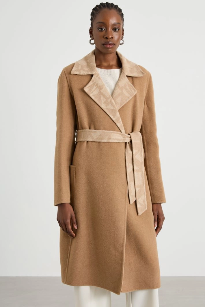 Reversible robe coat - CAMEL