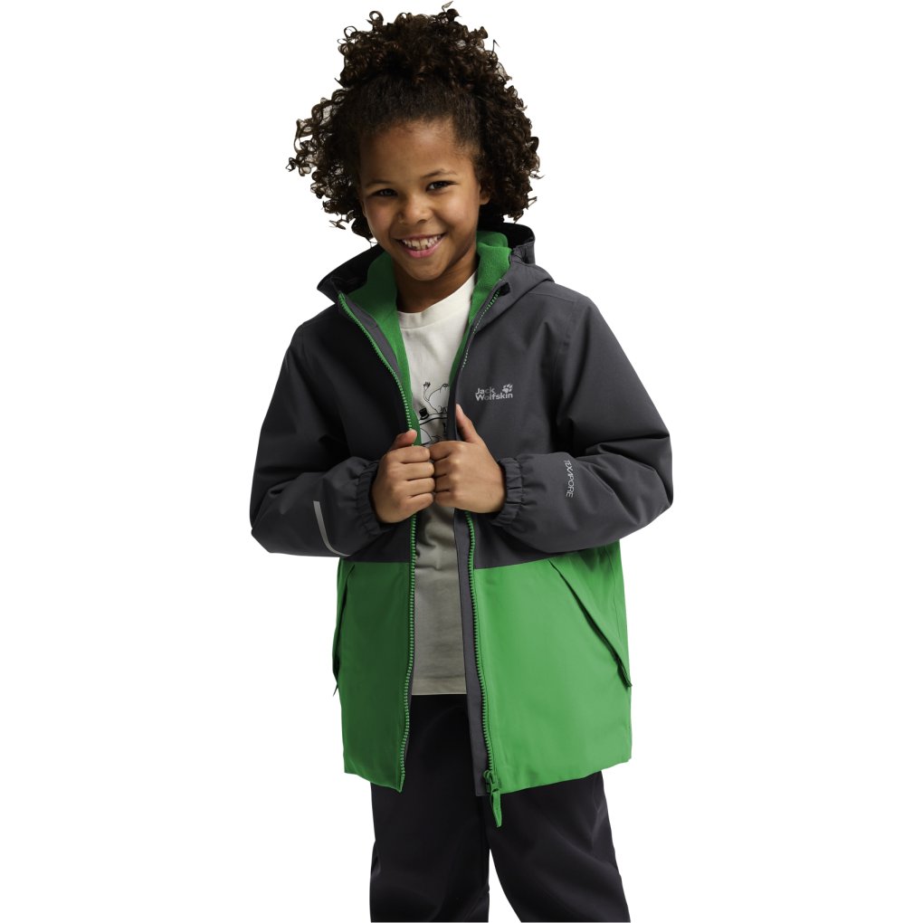 Jack Wolfskin New Snowy Days Jacket Kids - mystic green