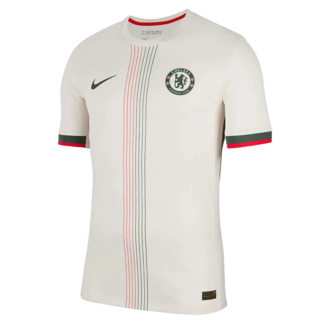 Chelsea 25/26 Authentic Away Jersey (Phantom/Speed Red/Galactic Jade)