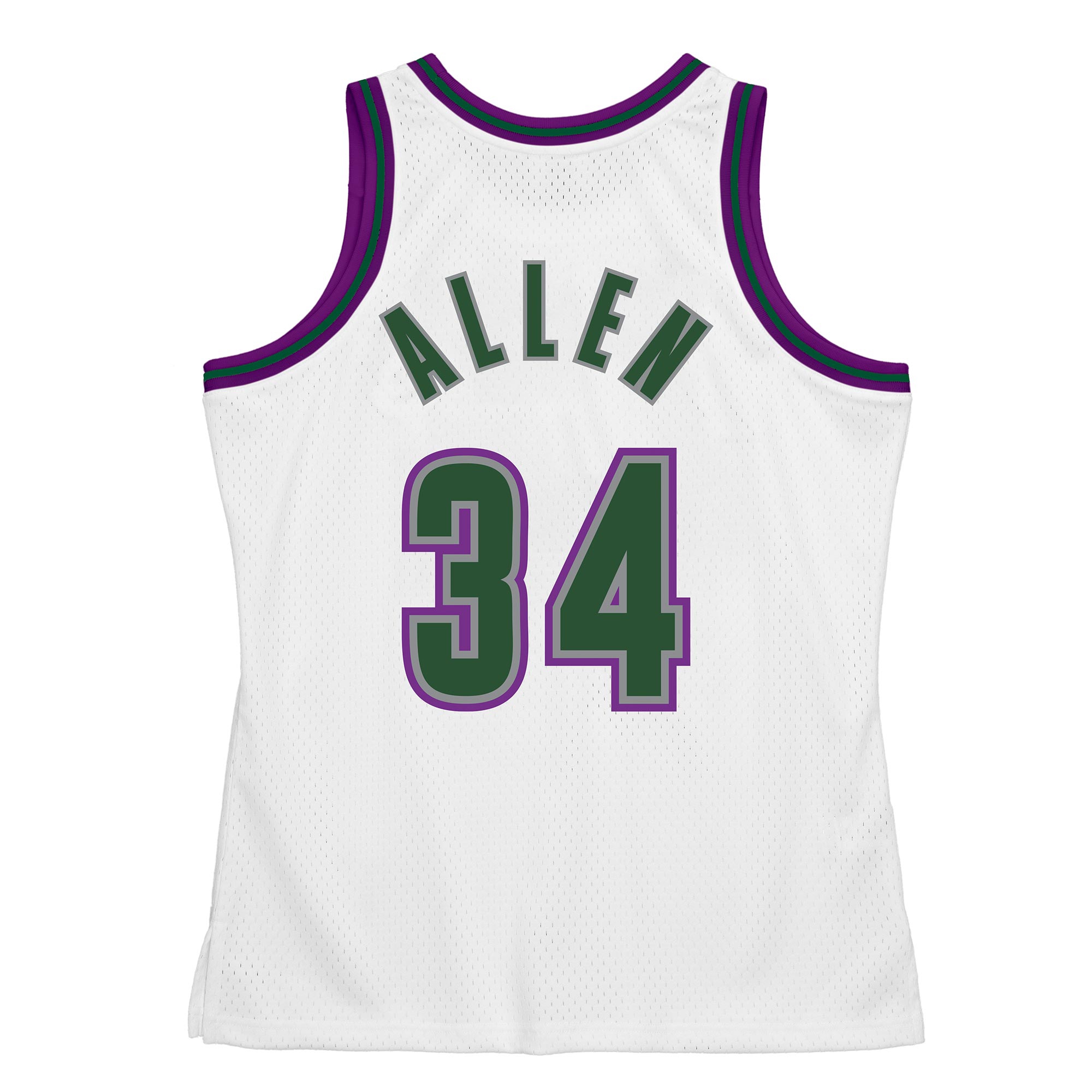 Ray Allen #34 Milwaukee Bucks 1996-97 Mitchell & Ness Swingman NBA Jersey White