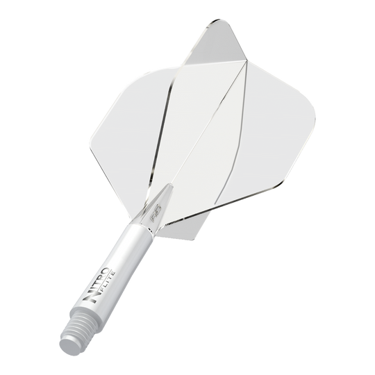 Red Dragon Nitroflite - White Shaft Clear No2 Flights
