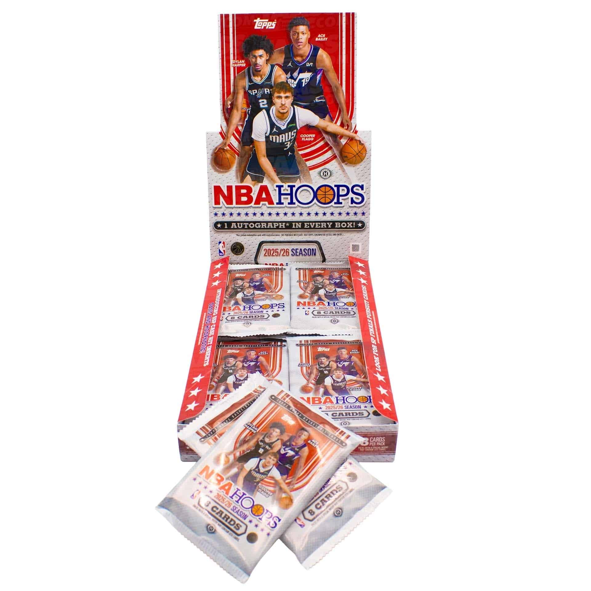 2025/26 Topps NBA Hoops Basketball Hobby Pack
